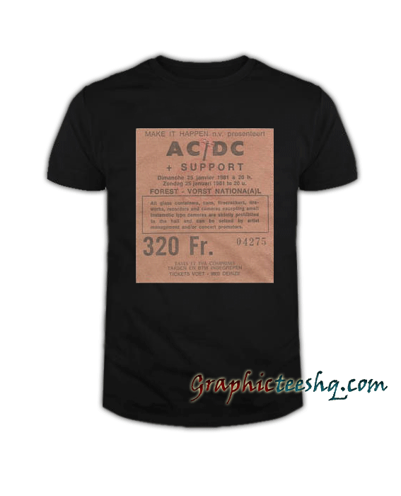 AC DC 81 tee shirt AC DC 81 tee shirt