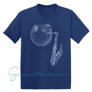 Blow Fish Playing Saxohone