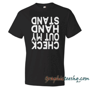 Check Out My Hand Stand Cool Sport Gift Black