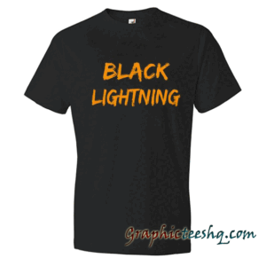 Discover Black Lightning Tee Shirt