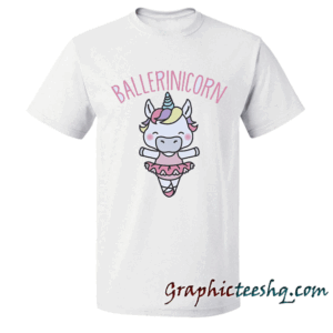 Girls Unicorn Shirt Ballerina Unicorn