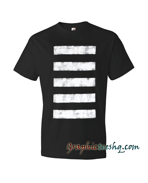 Men's Tshirt Distressed Crosswalk Black White Distressed Crosswalk Black White