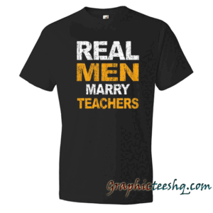 Real Men Mary Teacher Black