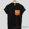 Real Stitched Pizza Lovers Pizza Slice Print Pocket