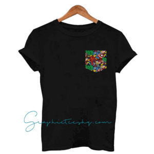 Real Stitched Superhero Marvel Print Pocket