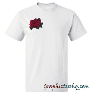 Rose embroidered