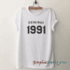 27th birthday 1991 party tee shirt