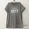41st birthday-1977 birthday tee shirt