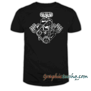 Engine Muscle Car Motor Pistons Body Shop Mechanic Worker tee shirt