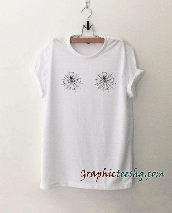 Halloween-pider web boobs Funny tee shirt Halloween-pider web boobs Funny tee shirt