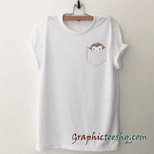 Hedgehog-Womens Pocket tee shirt