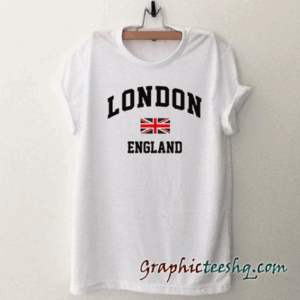 London England flag tee shirt