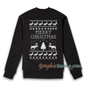 Merry Christmas Ugly sweater Crewneck White Sweatshirt 