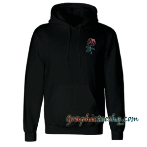 Rose Hoodie Single Flower Hoodie