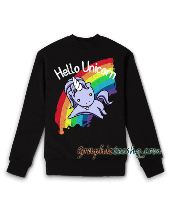 Hello Unicorn Sweatshirt Hello Unicorn Sweatshirt