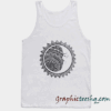 yin yang moon aztec vintage Adult Tank top