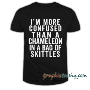 Confused Chameleon tee shirt