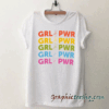 Girl Power Rainbow tee shirt