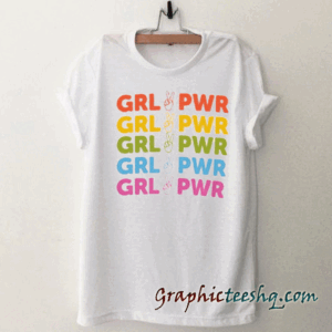Girl Power Rainbow tee shirt