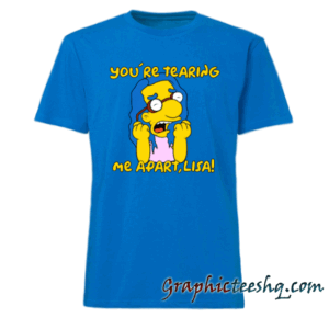 Milhouse Wiseau Tearing me apart, lisa tee shirt