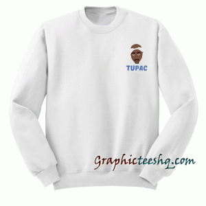Tupac cartoon image Sweatshirt