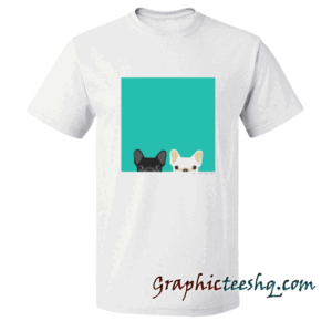 2 French Bulldogs tee shirt