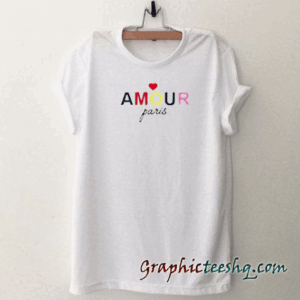 Amour Paris White tee shirt