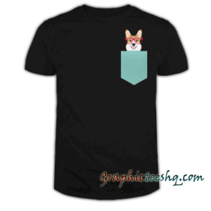 Teagan Glasses Corgi cute tee shirt