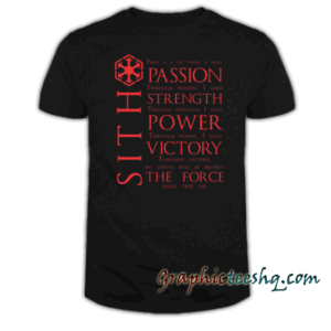 The Sith Code tee shirt