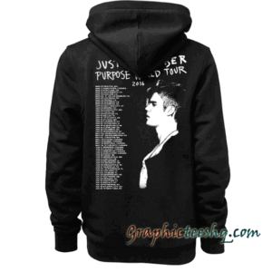 2016 Justin Bieber Purpose The World Tour Hoodie