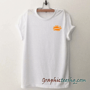 Nickelodeon Orange Text tee shirt