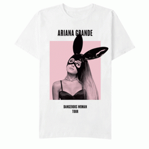 Ariana Grande Dangerous Woman Tour Date Back Juniors Black