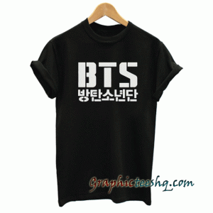 BTS Japan Text K-Pop tee shirt