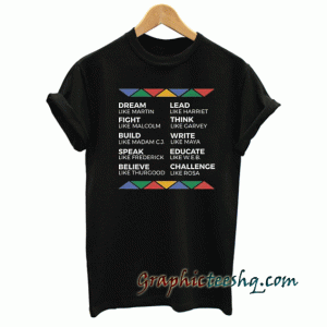 Black History Month tee shirt