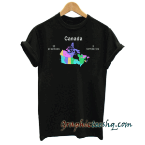 Canada Geography tee shirt