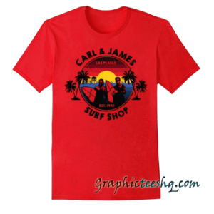 Carl & James Surf Shop tee shirt