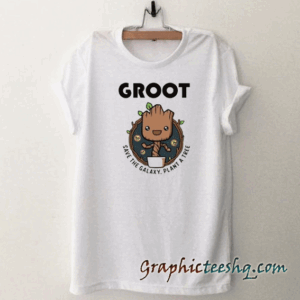 Groot Save The Galaxy tee shirt