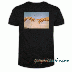 Michelangelo Hand Art tee shirt