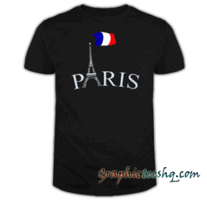 Paris France Flag tee shirt