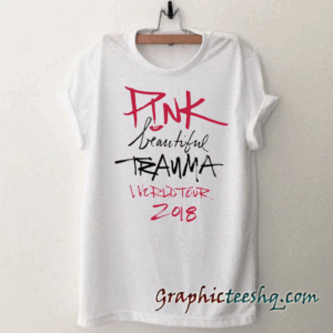 Pink Beautiful Trauma World Tour 2018 tee shirt