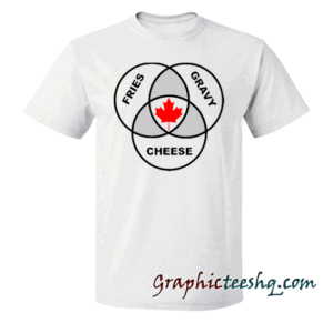 Canada Poutine Venn Diagram Funny tee shirt