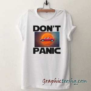 Elon Musk Star Man DonT Panic Men tee shirt