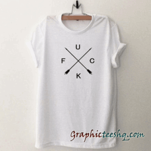 Fuck Crossed Arrow Sign tee shirt