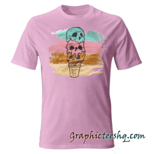 Ice Cream Skull tee shirt