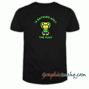 Bape A Bathing Ape x Marvel Hulk tee shirt
