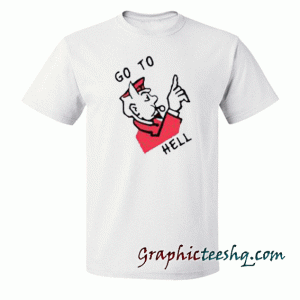 Go to hell red tee shirt