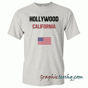 Hollywood California tee shirt