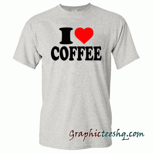 I LOVE HEART COFFEE tee shirt
