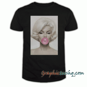 Marilyn monroe bubble gum tee shirt
