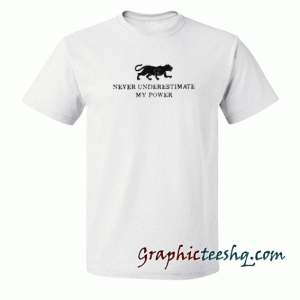 Never Underestimate My Power tee shirt